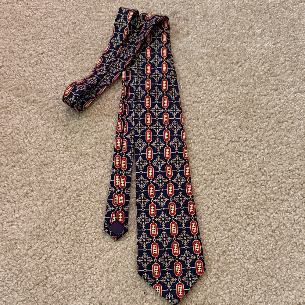 Morley patterned silk tie